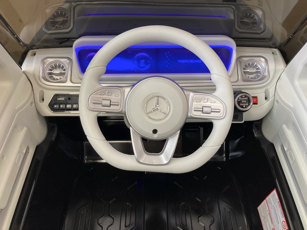 Mercedes Benz Eqg, Voiture Électrique Pour Enfants 12 Volts Avec Pneus En Caoutchouc, Siège En Cuir Et Plus Encore !