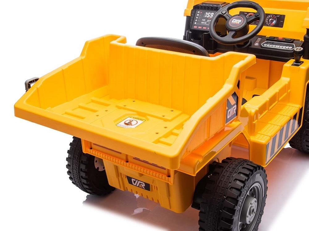 Véhicule De Travail Avec Coffre, Voiture Électrique Pour Enfants 12 Volts, 4 Moteurs, Pneus En Caoutchouc Et Siège En Cuir Artificiel !