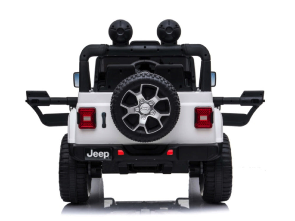 Jeep Wrangler Rubicon, Voiture Électrique 12V Pour Enfants Avec Batterie Au Lithium, Pneus En Caoutchouc Et Siège En Similicuir