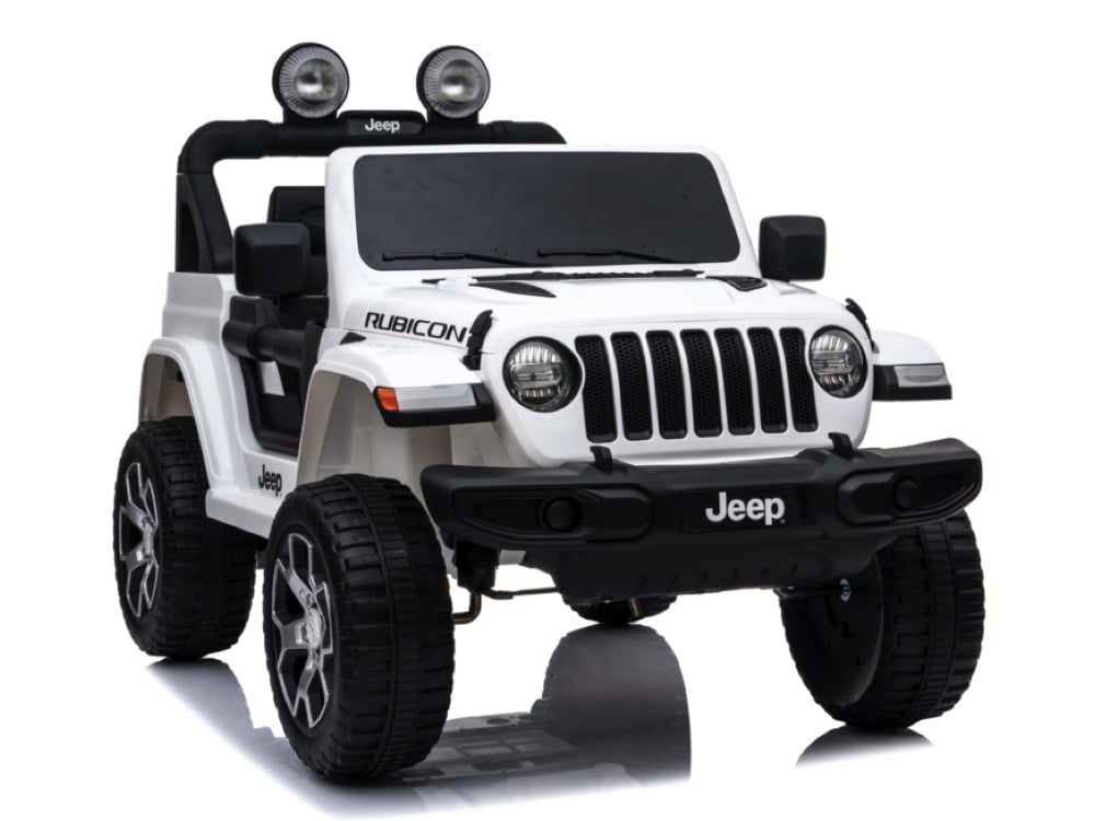 Jeep Wrangler Rubicon, Voiture Électrique 12V Pour Enfants Avec Batterie Au Lithium, Pneus En Caoutchouc Et Siège En Similicuir