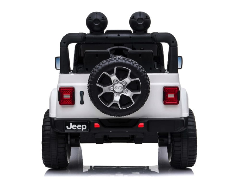 Jeep Wrangler Rubicon, Voiture Électrique 12V Pour Enfants Avec Batterie Au Lithium, Pneus En Caoutchouc Et Siège En Similicuir