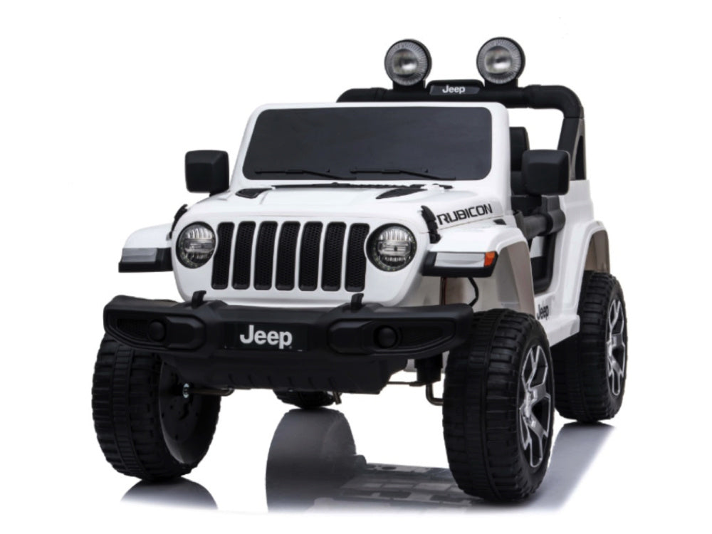 Jeep Wrangler Rubicon, Voiture Électrique 12V Pour Enfants Avec Batterie Au Lithium, Pneus En Caoutchouc Et Siège En Similicuir