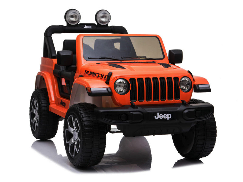 Jeep Wrangler Rubicon, Voiture Électrique 12V Pour Enfants Avec Batterie Au Lithium, Pneus En Caoutchouc Et Siège En Similicuir