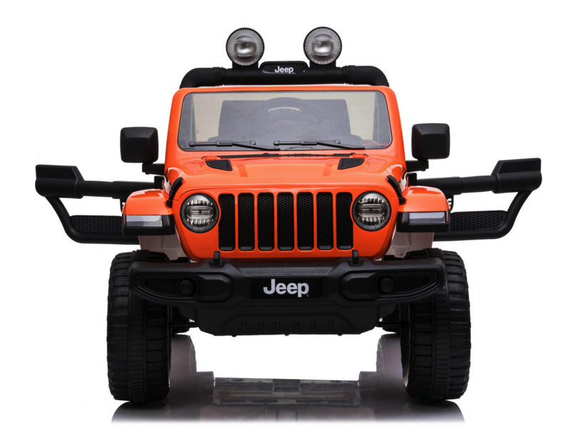 Jeep Wrangler Rubicon, Voiture Électrique 12V Pour Enfants Avec Batterie Au Lithium, Pneus En Caoutchouc Et Siège En Similicuir