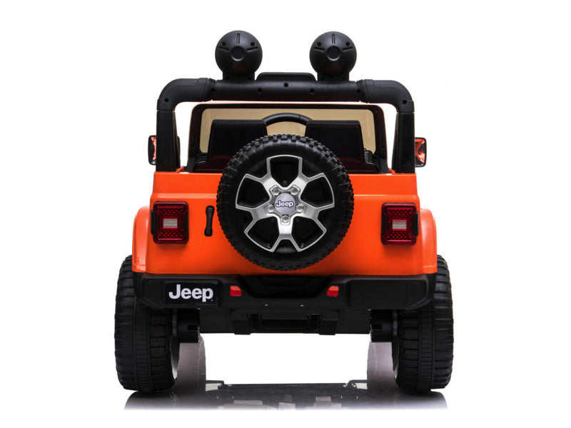 Jeep Wrangler Rubicon, Voiture Électrique 12V Pour Enfants Avec Batterie Au Lithium, Pneus En Caoutchouc Et Siège En Similicuir