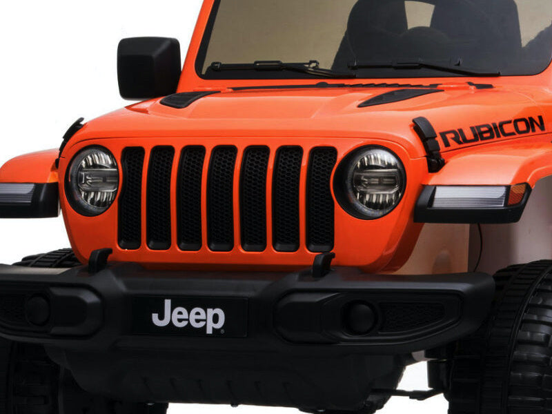 Jeep Wrangler Rubicon, Voiture Électrique 12V Pour Enfants Avec Batterie Au Lithium, Pneus En Caoutchouc Et Siège En Similicuir