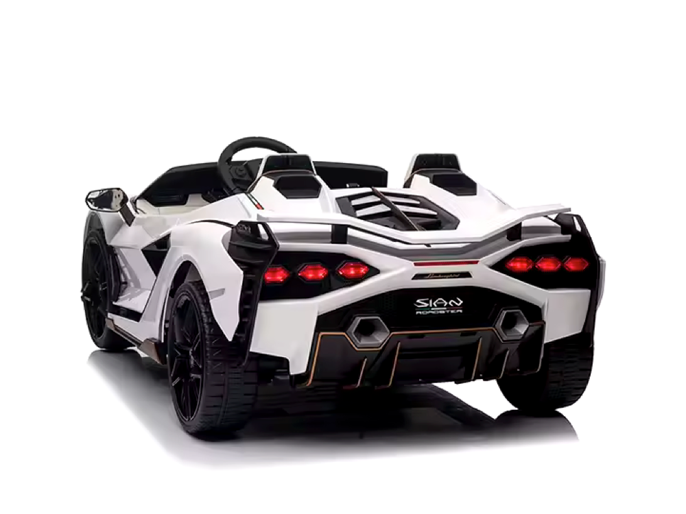 Lamborghini Sian, Voiture Électrique Pour Enfants 24 Volts Avec Pneus En Caoutchouc, Siège En Cuir Et Plus