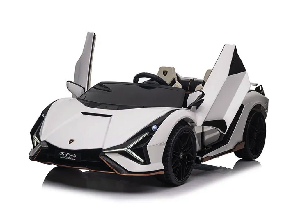 Lamborghini Sian, Voiture Électrique Pour Enfants 24 Volts Avec Pneus En Caoutchouc, Siège En Cuir Et Plus