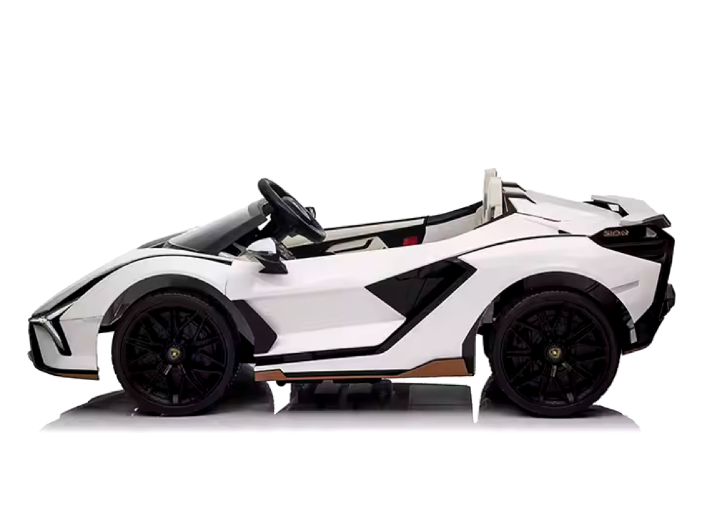 Lamborghini Sian, Voiture Électrique Pour Enfants 24 Volts Avec Pneus En Caoutchouc, Siège En Cuir Et Plus