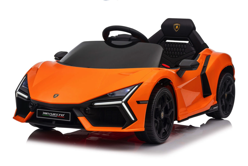 Lamborghini Revuelto, Voiture Électrique Pour Enfants 12 Volts Avec Pneus Eva Et Siège En Simili Cuir !