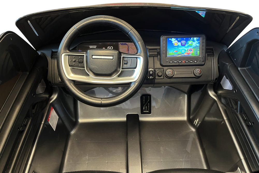 Range Rover 2 Places, Voiture Électrique Pour Enfants 24 Volts, Écran Mp4, Pneus En Caoutchouc, Siège En Cuir