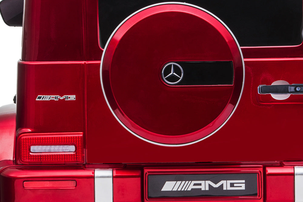 Mercedes G63, Voiture Électrique Pour Enfants Avec Batterie Lithium 12 Volts, Pneus En Caoutchouc, Siège En Cuir Et Bien Plus Encore !