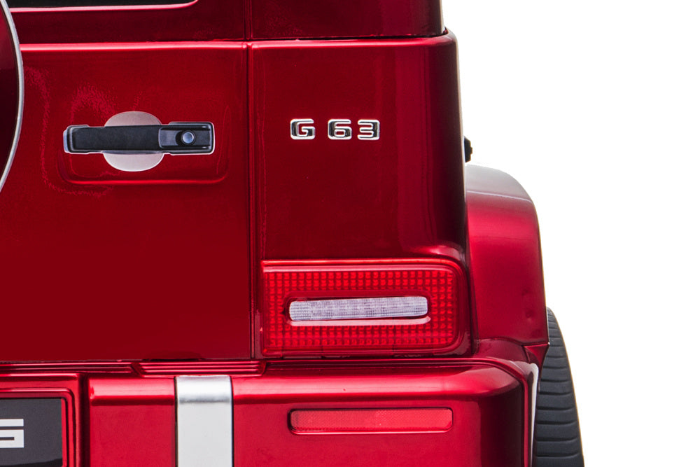 Mercedes G63, Voiture Électrique Pour Enfants Avec Batterie Lithium 12 Volts, Pneus En Caoutchouc, Siège En Cuir Et Bien Plus Encore !