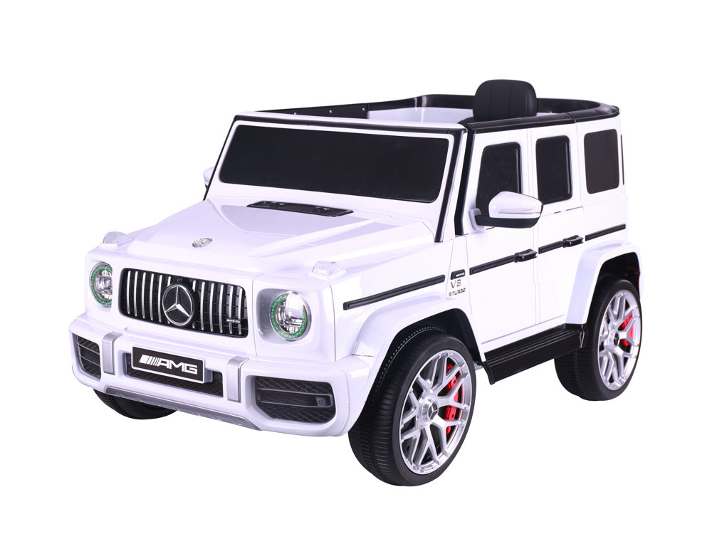 Mercedes G63, Voiture À Batterie Pour Enfants De 12 Volts, Pneus En Caoutchouc, Siège En Cuir Et Plus Encore !