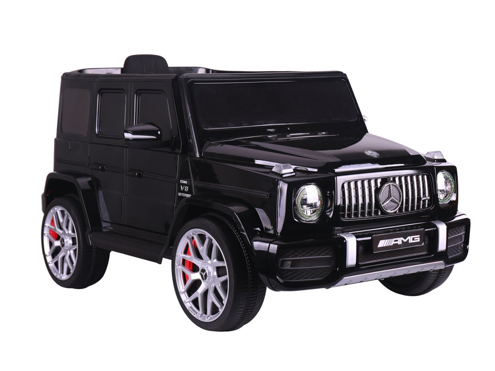 Mercedes G63, Voiture Électrique Pour Enfants Avec Batterie Lithium 12 Volts, Pneus En Caoutchouc, Siège En Cuir Et Bien Plus Encore !