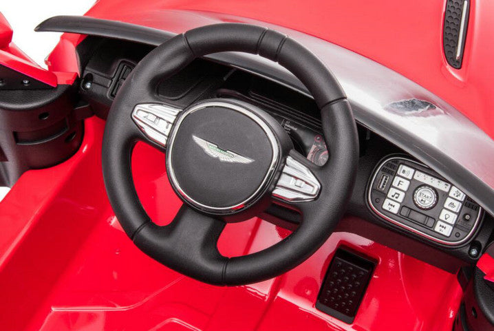 Aston Martin Voiture √©Lectrique Pour Enfants  12V Avec Pneus En Caoutchouc, Si√®Ge En Cuir Et Plus Encore !