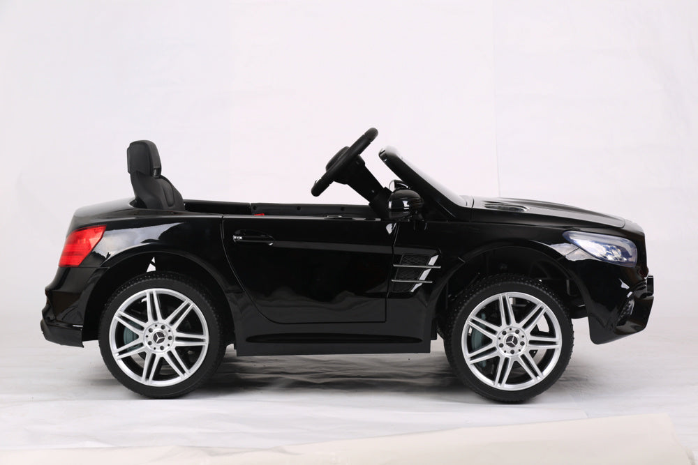Mercedes Sl500, Voiture Électrique Pour Enfants 12 Volts Avec Une Batterie Au Lithium, Des Pneus En Caoutchouc, Un Siège En Similicuir Et Bien Plus Encore !