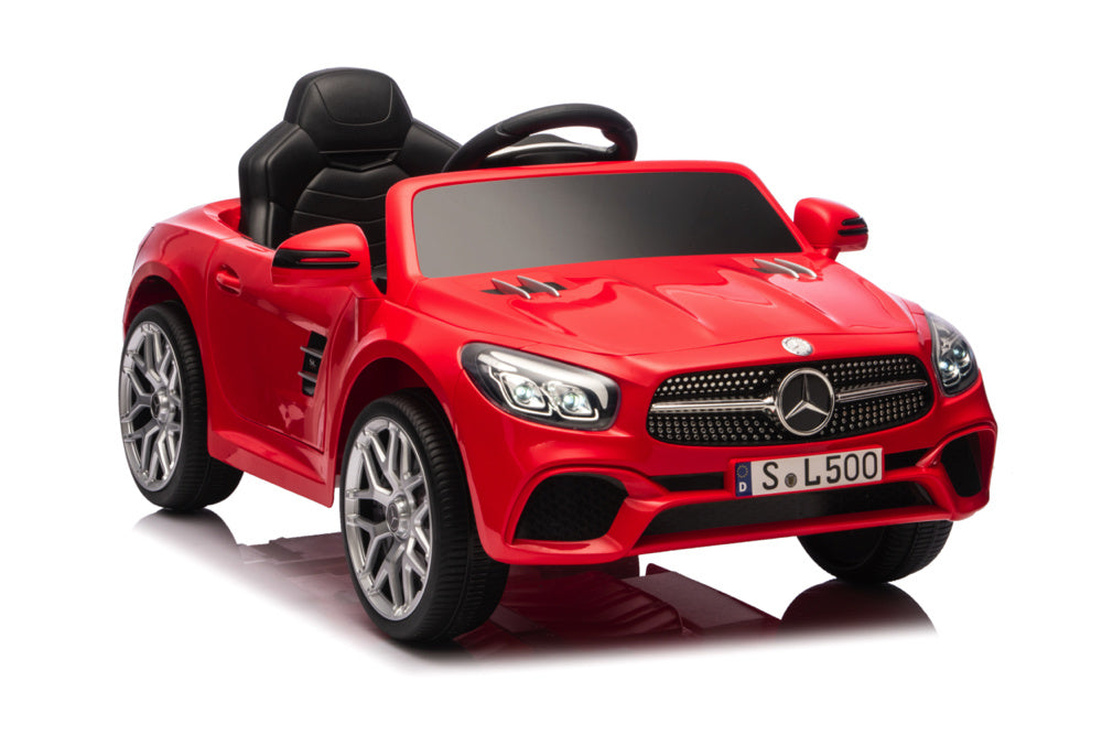 Mercedes Sl500, Voiture Électrique Pour Enfants 12 Volts Avec Une Batterie Au Lithium, Des Pneus En Caoutchouc, Un Siège En Similicuir Et Bien Plus Encore !