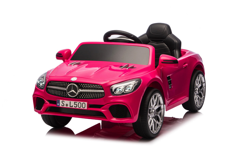 Mercedes Sl500, Voiture Électrique Pour Enfants 12 Volts Avec Une Batterie Au Lithium, Des Pneus En Caoutchouc, Un Siège En Similicuir Et Bien Plus Encore !