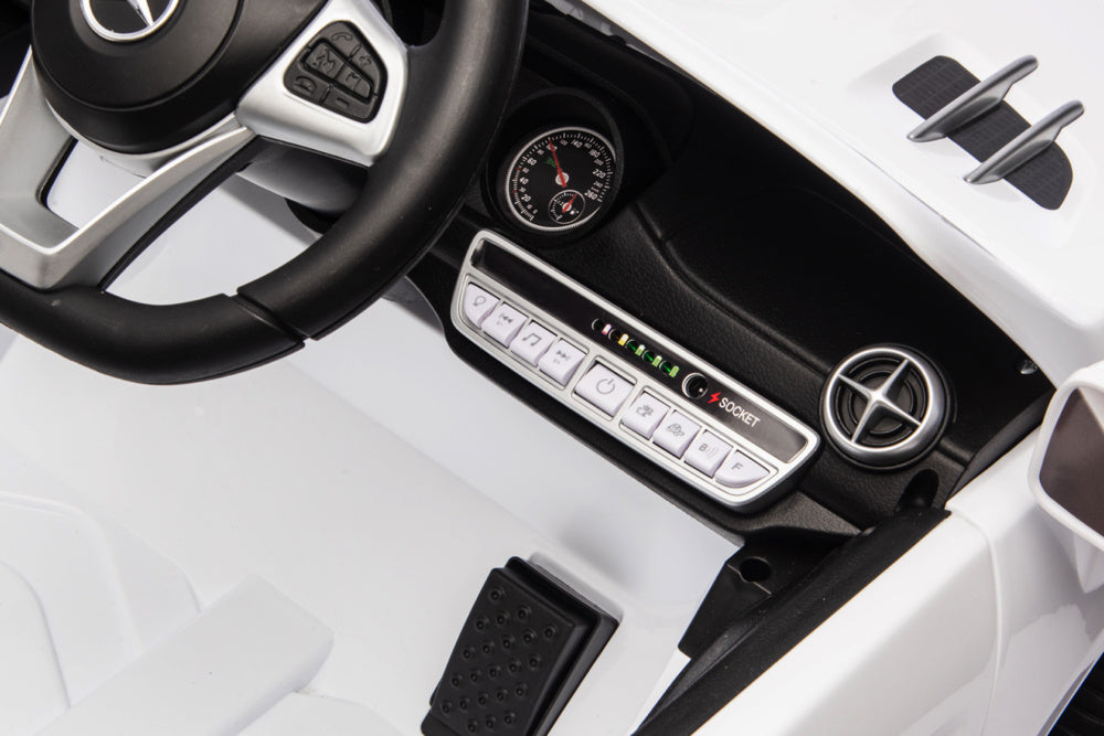 Mercedes Sl500, Voiture Électrique Pour Enfants 12 Volts Avec Une Batterie Au Lithium, Des Pneus En Caoutchouc, Un Siège En Similicuir Et Bien Plus Encore !