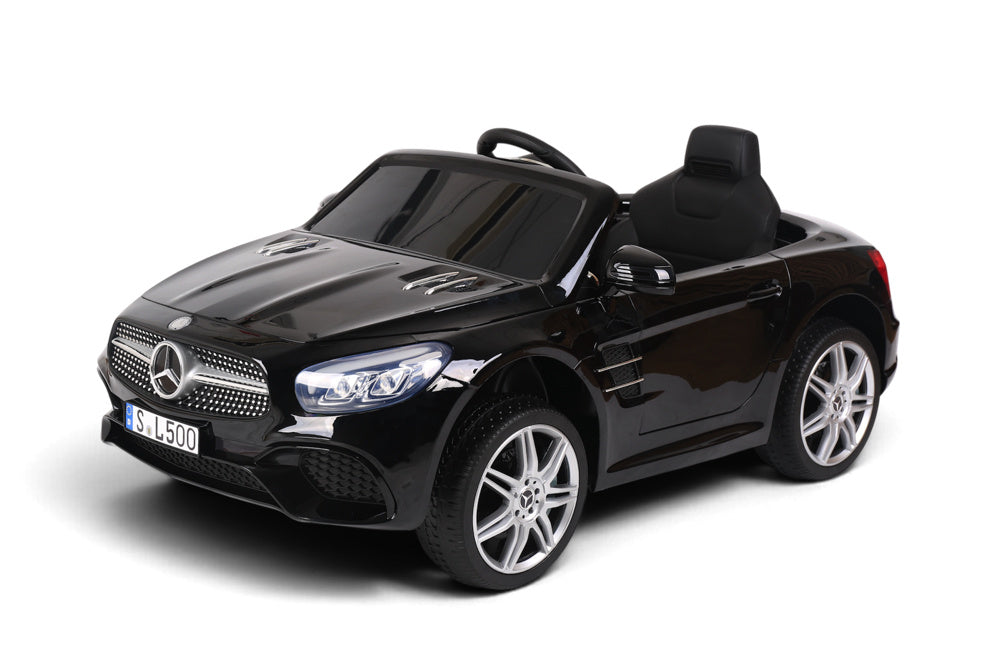 Mercedes Sl500, Voiture Électrique Pour Enfants 12 Volts Avec Une Batterie Au Lithium, Des Pneus En Caoutchouc, Un Siège En Similicuir Et Bien Plus Encore !
