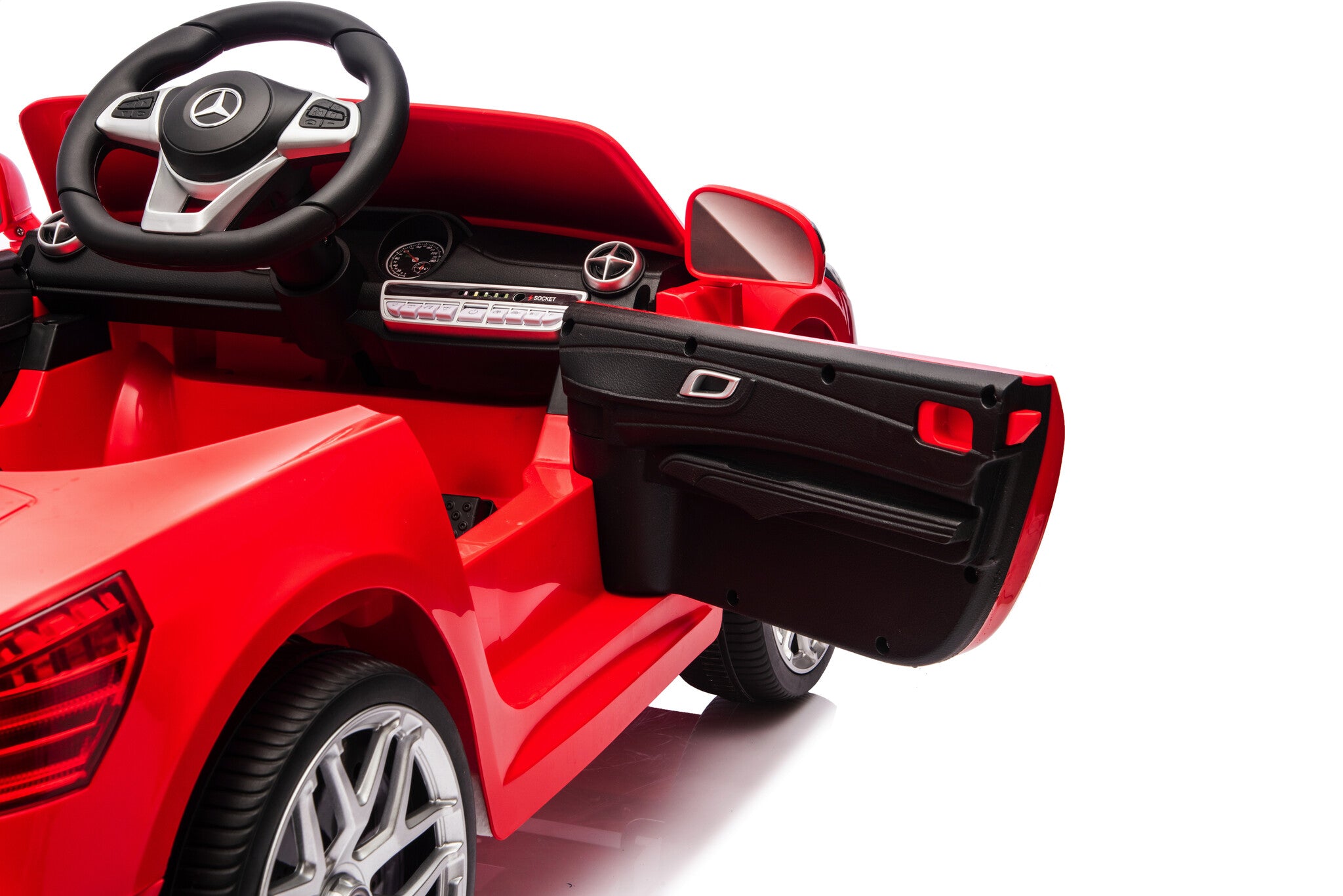Mercedes Sl500, Voiture Électrique Pour Enfants 12 Volts Avec Une Batterie Au Lithium, Des Pneus En Caoutchouc, Un Siège En Similicuir Et Bien Plus Encore !