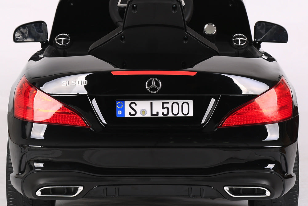 Mercedes Sl500, Voiture Électrique Pour Enfants 12 Volts Avec Une Batterie Au Lithium, Des Pneus En Caoutchouc, Un Siège En Similicuir Et Bien Plus Encore !