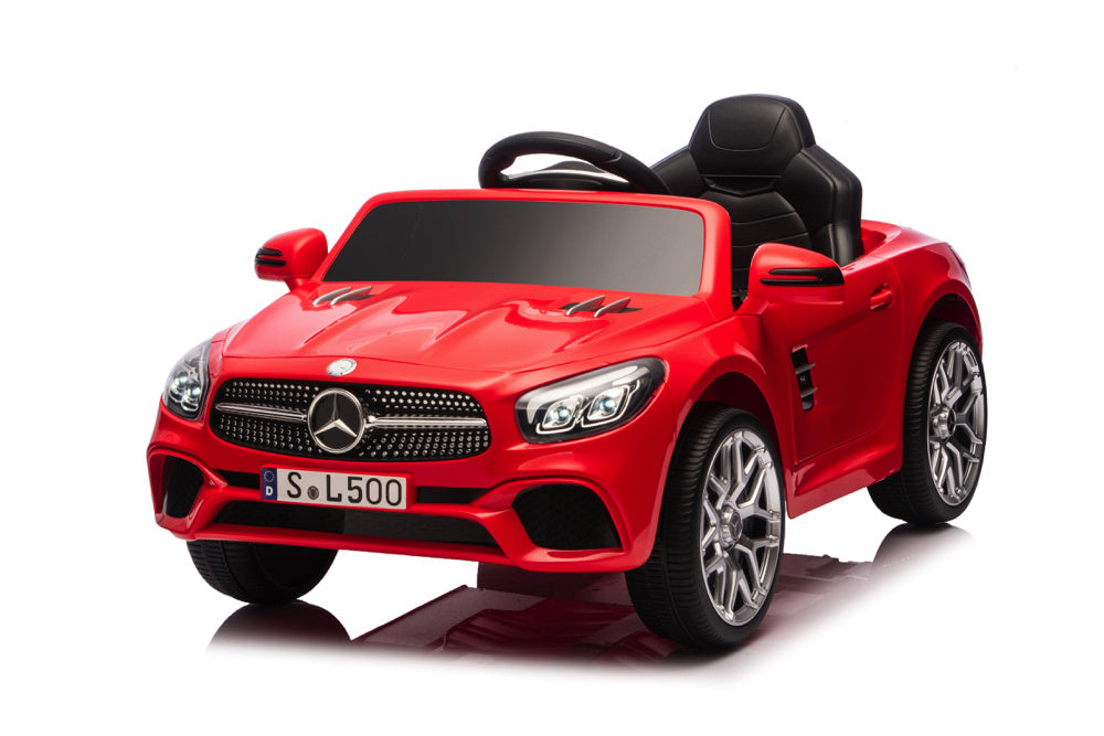 Mercedes Sl500, Voiture Électrique Pour Enfants 12 Volts Avec Une Batterie Au Lithium, Des Pneus En Caoutchouc, Un Siège En Similicuir Et Bien Plus Encore !