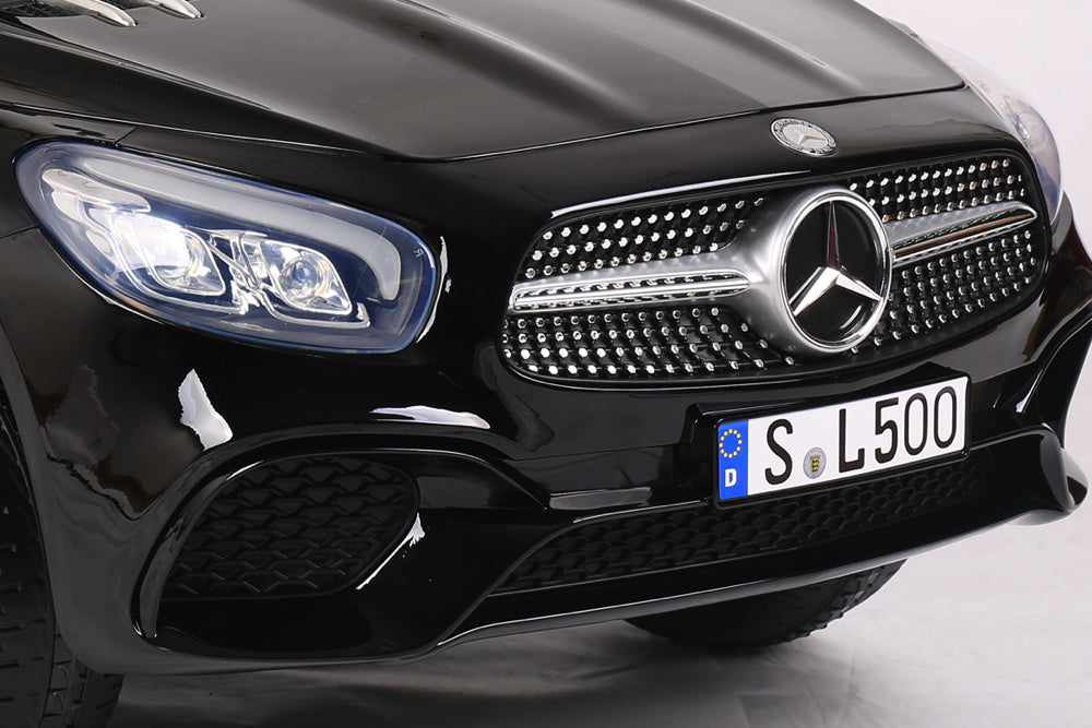 Mercedes Sl500, Voiture Électrique Pour Enfants 12 Volts Avec Une Batterie Au Lithium, Des Pneus En Caoutchouc, Un Siège En Similicuir Et Bien Plus Encore !