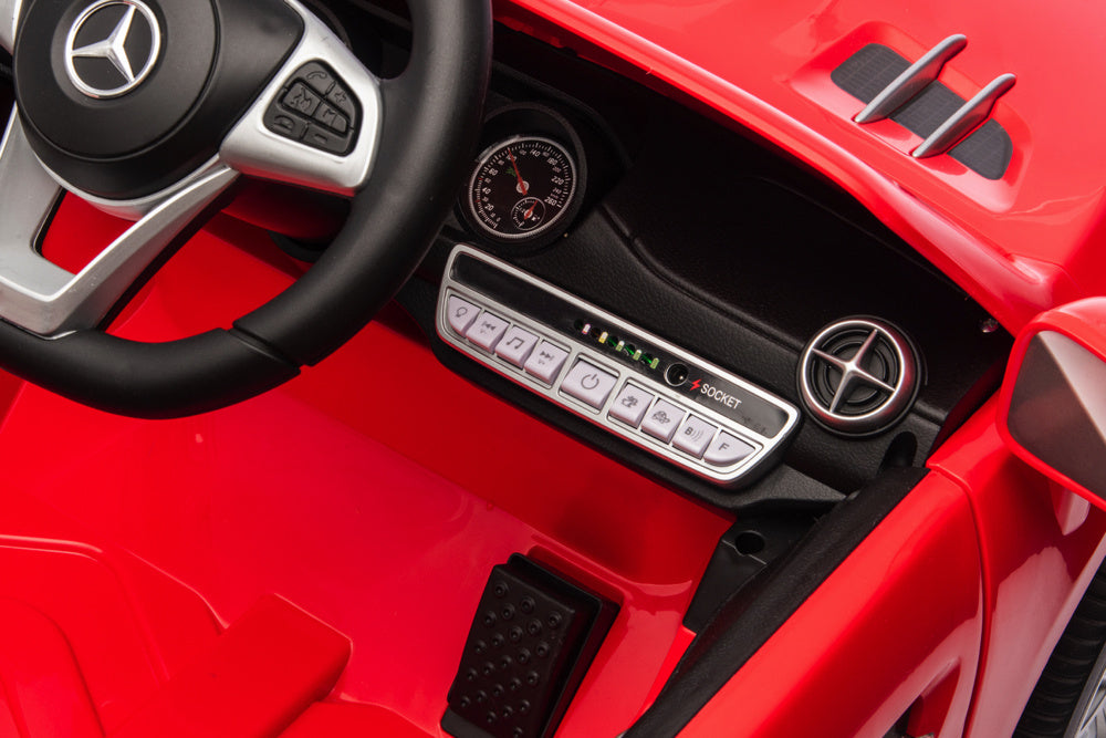 Mercedes Sl500, Voiture Électrique Pour Enfants 12 Volts Avec Une Batterie Au Lithium, Des Pneus En Caoutchouc, Un Siège En Similicuir Et Bien Plus Encore !