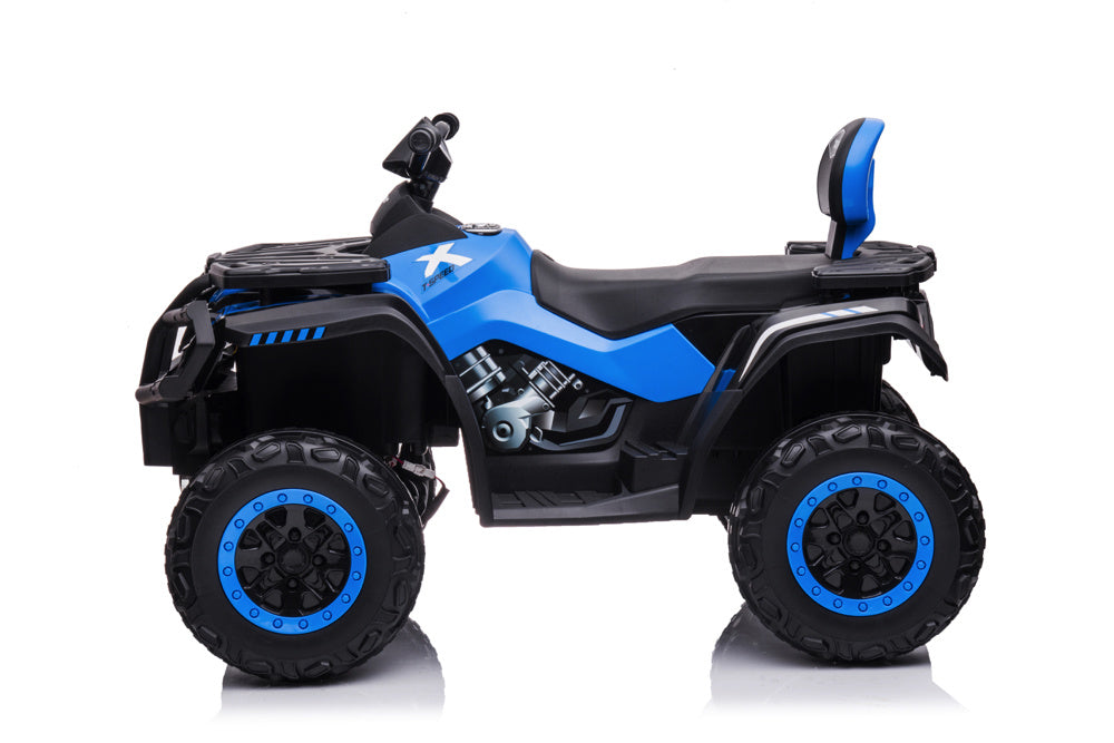 Quad Électrique Lithium 24 Volts, 4 Moteurs, Pneus En Caoutchouc, Siège En Cuir Et Plus Encore !