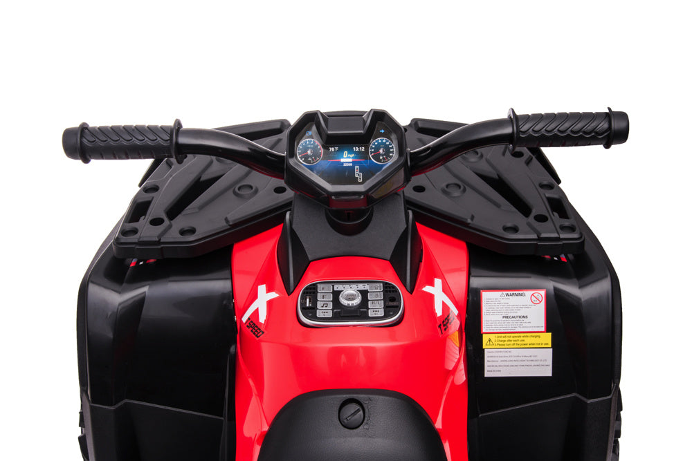 Quad Électrique Lithium 24 Volts, 4 Moteurs, Pneus En Caoutchouc, Siège En Cuir Et Plus Encore !