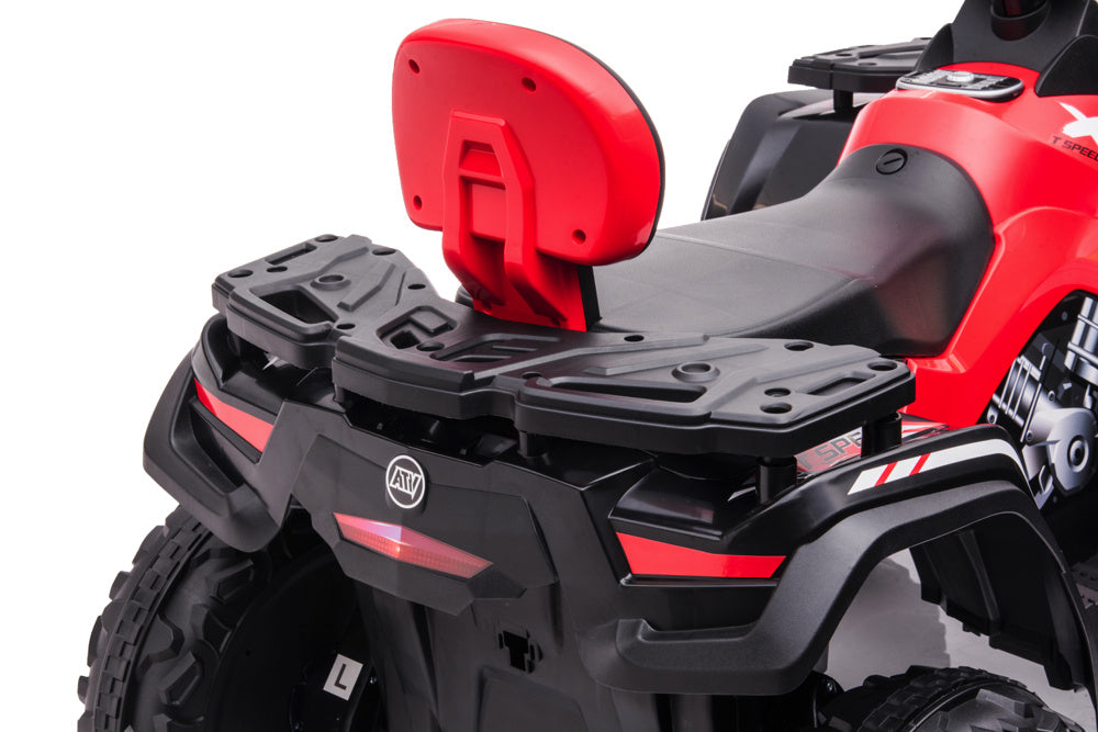 Quad Électrique Lithium 24 Volts, 4 Moteurs, Pneus En Caoutchouc, Siège En Cuir Et Plus Encore !