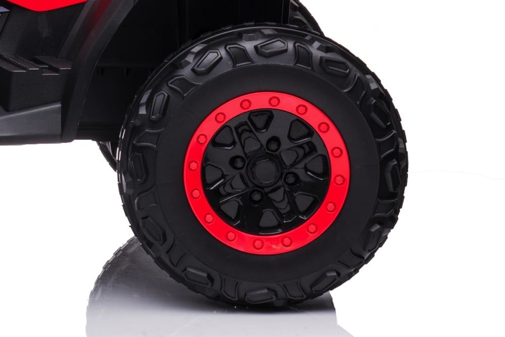 Quad Électrique Lithium 24 Volts, 4 Moteurs, Pneus En Caoutchouc, Siège En Cuir Et Plus Encore !