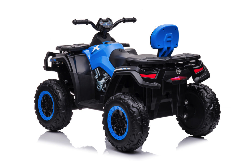 Quad Électrique Lithium 24 Volts, 4 Moteurs, Pneus En Caoutchouc, Siège En Cuir Et Plus Encore !