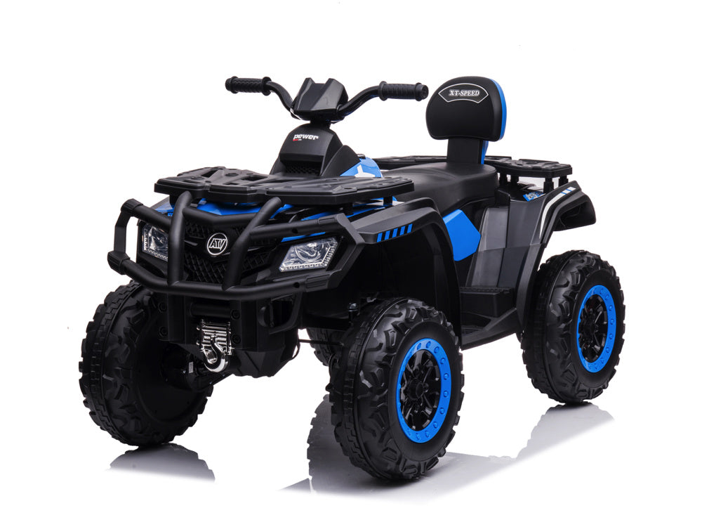 Quad Électrique Lithium 24 Volts, 4 Moteurs, Pneus En Caoutchouc, Siège En Cuir Et Plus Encore !