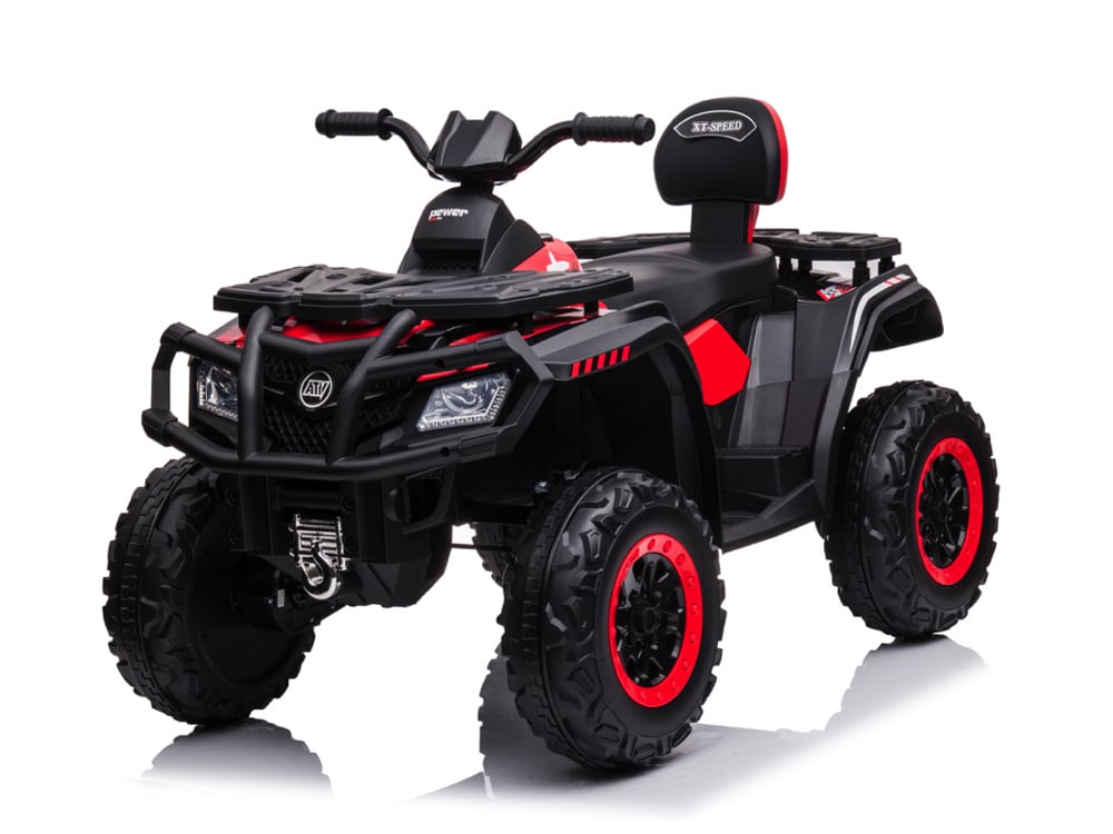 Quad Électrique Lithium 24 Volts, 4 Moteurs, Pneus En Caoutchouc, Siège En Cuir Et Plus Encore !