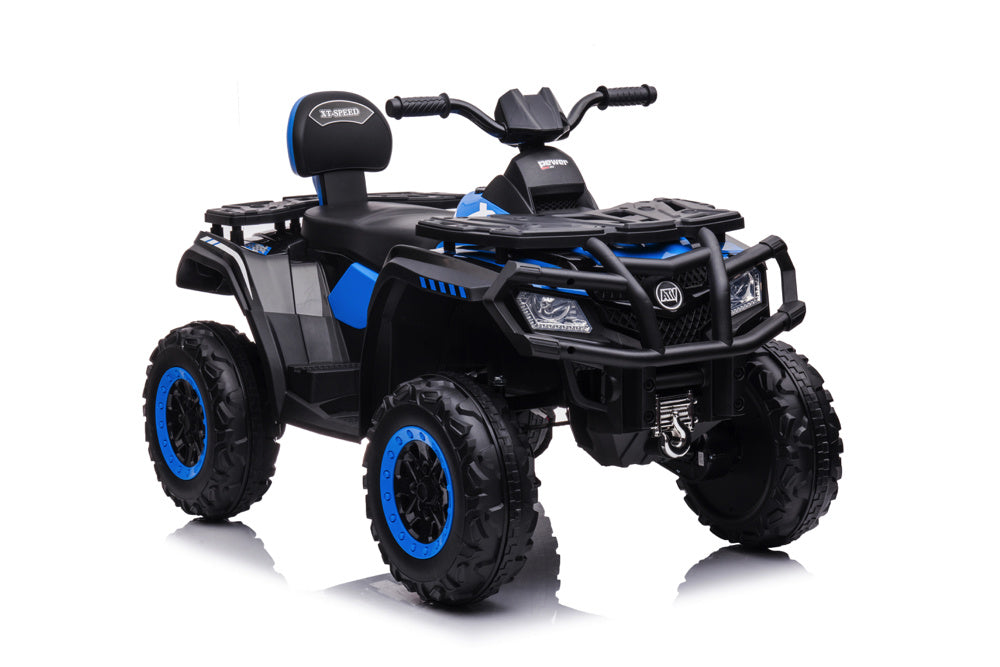 Quad Électrique Lithium 24 Volts, 4 Moteurs, Pneus En Caoutchouc, Siège En Cuir Et Plus Encore !