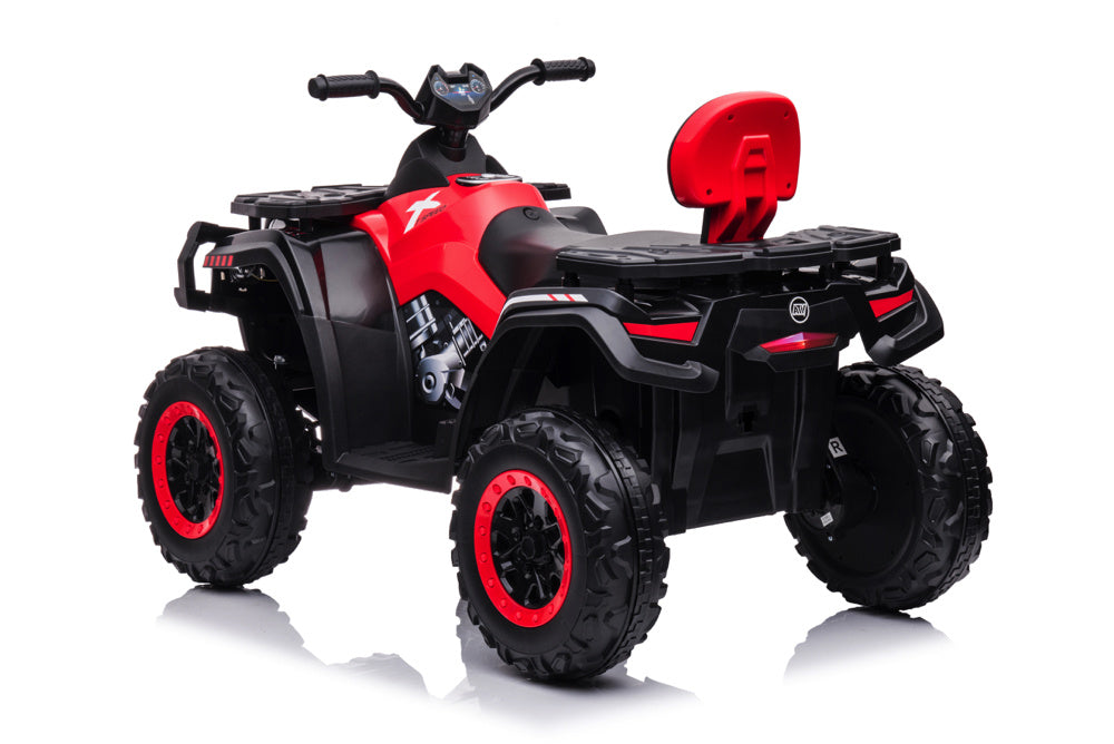 Quad Électrique Lithium 24 Volts, 4 Moteurs, Pneus En Caoutchouc, Siège En Cuir Et Plus Encore !