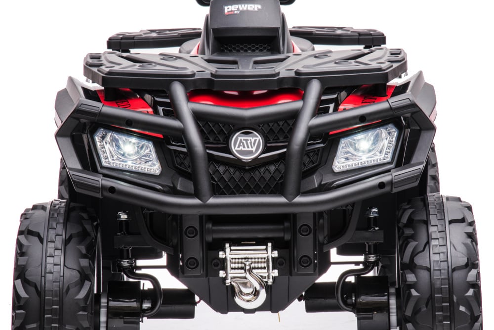 Quad Électrique Lithium 24 Volts, 4 Moteurs, Pneus En Caoutchouc, Siège En Cuir Et Plus Encore !