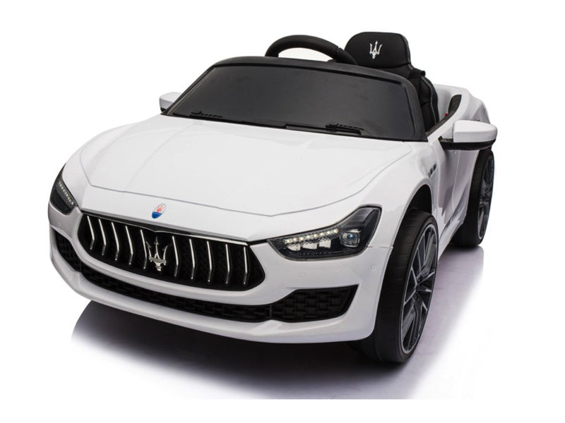 Maserati Ghibli, Voiture Électrique Pour Enfants 12V, Pneus En Caoutchouc, Siège En Cuir.