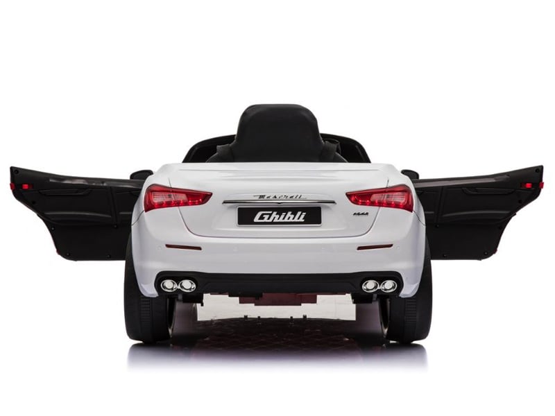 Maserati Ghibli, Voiture Électrique Pour Enfants 12V, Pneus En Caoutchouc, Siège En Cuir.