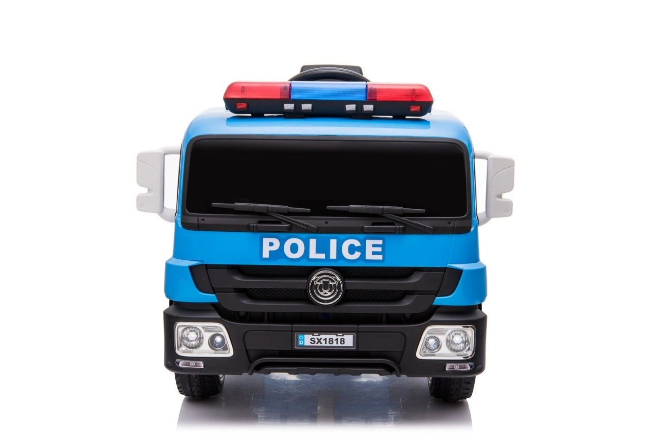 Camion De Police Électrique 12 V Bleu