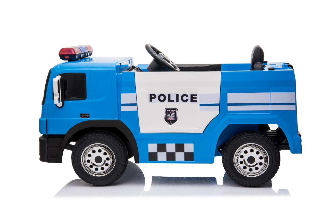 Camion De Police Électrique 12 V Bleu