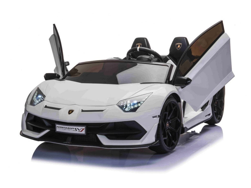 Lamborghini Aventador, Voiture Électrique Pour Enfants 2 Personnes 24 Volts Avec Pneus En Caoutchouc, Siège En Cuir !