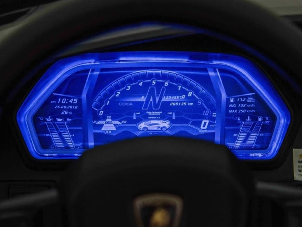 Lamborghini Aventador, Voiture Électrique Pour Enfants 2 Personnes 24 Volts Avec Pneus En Caoutchouc, Siège En Cuir !