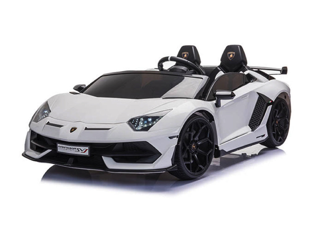 Lamborghini Aventador, Voiture Électrique Pour Enfants 2 Personnes 24 Volts Avec Pneus En Caoutchouc, Siège En Cuir !