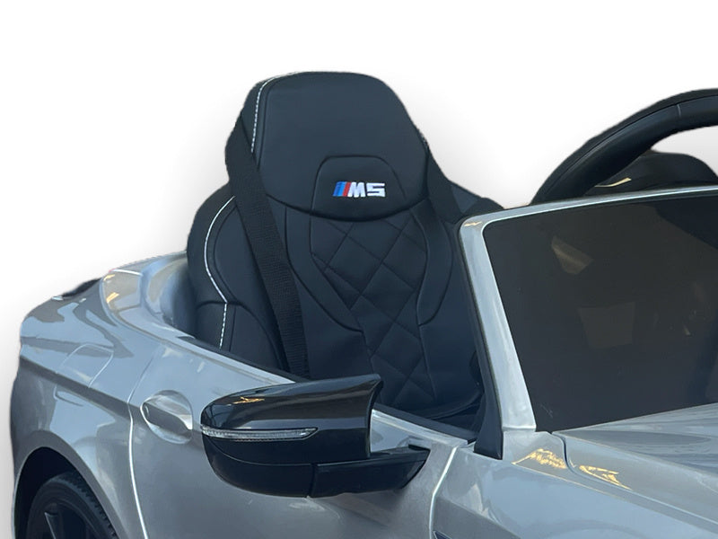 Bmw M5, Siège En Cuir, Pneus En Caoutchouc, Voiture À Batterie Pour Enfants !