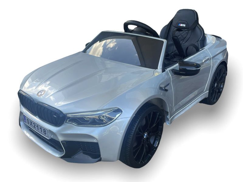 Bmw M5,Lithium, Siège En Cuir, Pneus En Caoutchouc, Voiture À Batterie Pour Enfants !