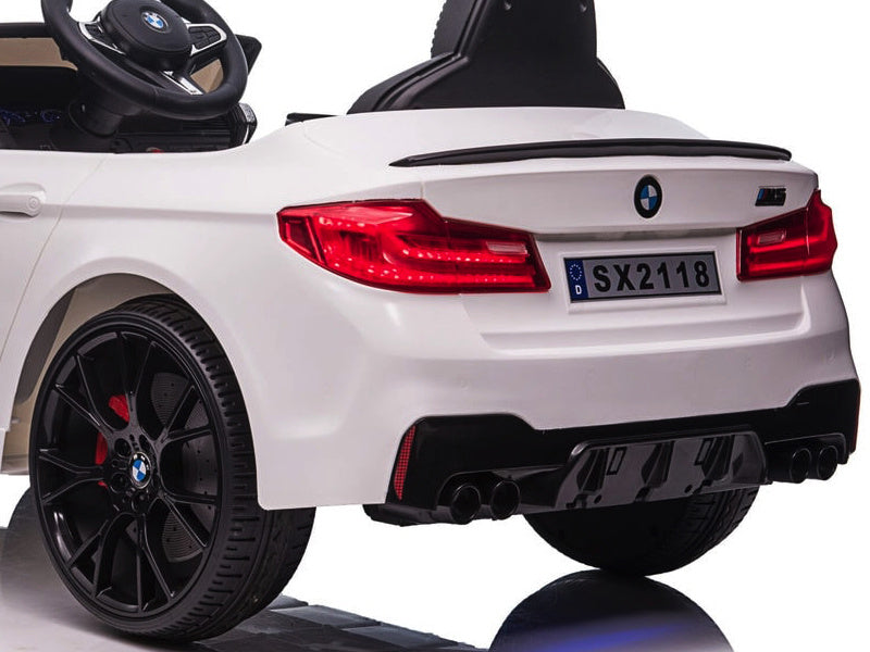 Bmw M5,Lithium, Siège En Cuir, Pneus En Caoutchouc, Voiture À Batterie Pour Enfants !